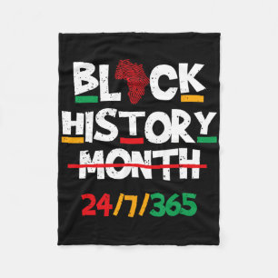 Black Heritage Black History Month 247365 Proud Fleece Blanket