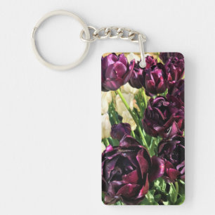 Black Hero Tulips, Oregon Key Ring