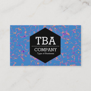 Black Hexagon - Abstract 080716(01) Business Card