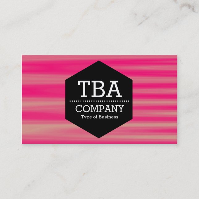 Black Hexagon - Abstract 090716(07) Business Card (Front)