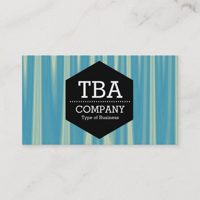 Black Hexagon - Abstract 090716(08) Business Card (Front)