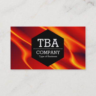 Black Hexagon - Abstract 120716(08) Business Card