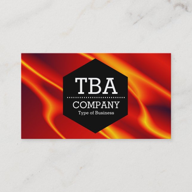 Black Hexagon - Abstract 120716(08) Business Card (Front)