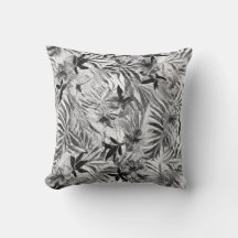Black Hibiscus Hawaiian flower Pattern Tropical Th