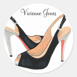 Black High Heels Personalised Sticker