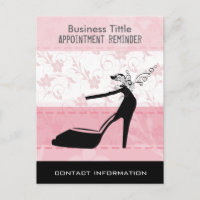 Black High Heels Stiletto Shoes on Pink Floral