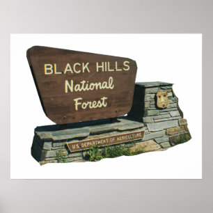 Black Hills National Forest Poster