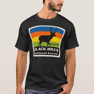 Black Hills National Forest Wyoming Roaming Deer T-Shirt