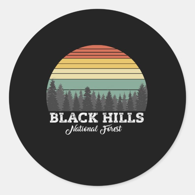 BLACK HILLS SOUTH CLASSIC ROUND STICKER (Front)