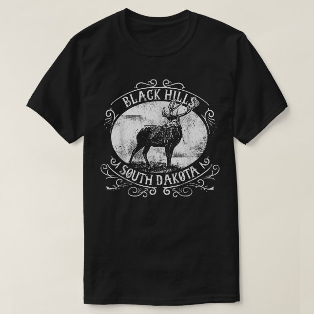 Black Hills South Dakota Deer  T-Shirt (Design Front)
