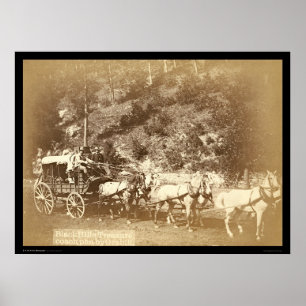Black Hills, Treasure Coach SD 1887 Poster