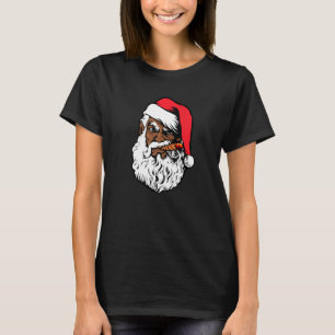 Black Hip Hop Santa Proud Afro African American Ch T-Shirt