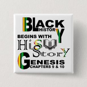 Black HiSStory Square Button