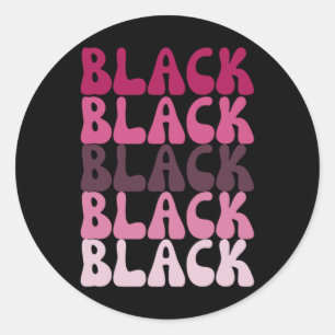 Black History2 Classic Round Sticker