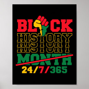 Black History 247365 Men Women Kids Black History Poster