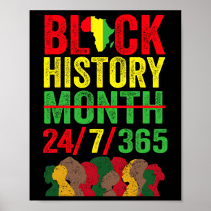 Black History 247365 Men Women Kids Black History Poster