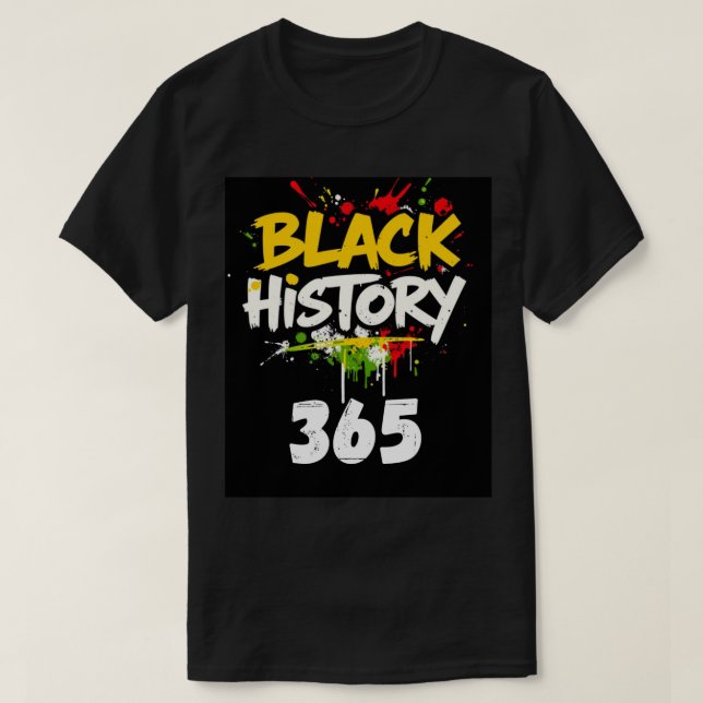 Black History 365-Style 1 T-Shirt (Design Front)