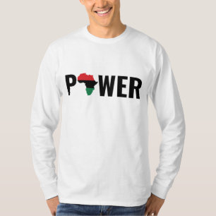 Black History Africa Continent Power T-Shirt