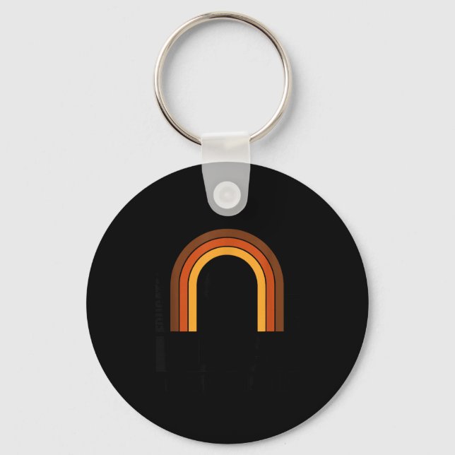 Black History Africa Pride Melanated History  Key Ring (Front)