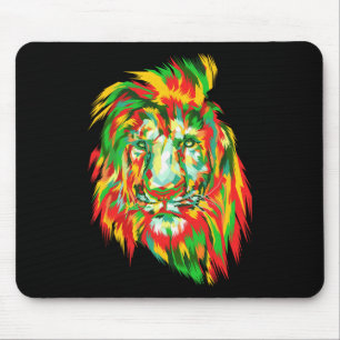 Black History African American Colours Flag Lion J Mouse Mat