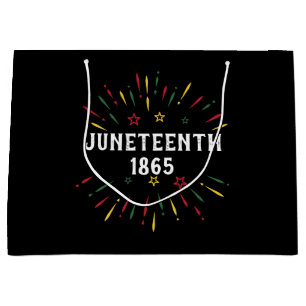 Black History African American Juneteenth 1865 Large Gift Bag