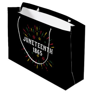Black History African American Juneteenth 1865 Large Gift Bag