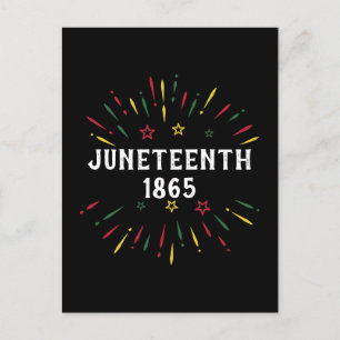 Black History African American Juneteenth 1865 Postcard