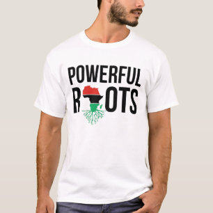 Black History African American Powerful Roots Gift T-Shirt