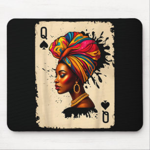 Black History African Melanin Queen Card Proud Gir Mouse Mat