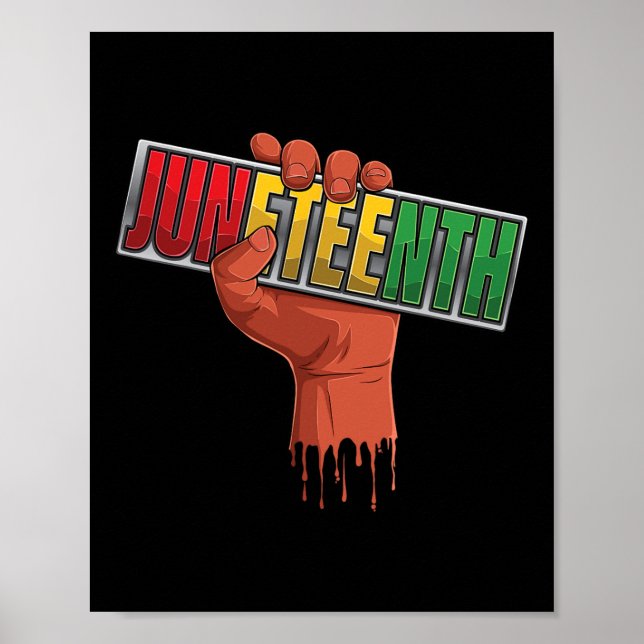 Black History Afro American African Freedom 1  Poster (Front)