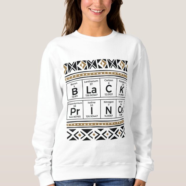 Black History Black Prince Elements Boy Sweatshirt (Front)