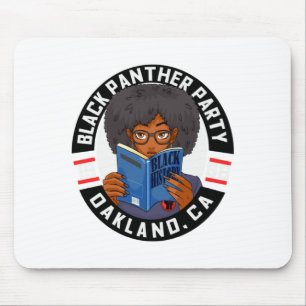 Black History Book Panther Party Educated Girl 196 Mouse Mat