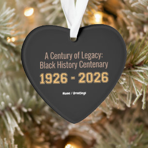 Black History Centenary 1926-2026 Century Legacy Ornament