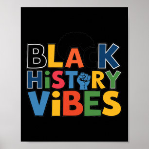 Black History Colourful Print Bold Typography Empo