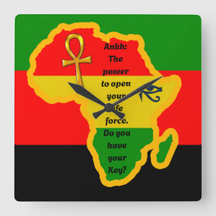 Black History/Culture/Africa/Wall Clock