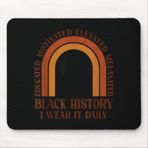 Black History Educated Motivated Elevated Pride Mouse Mat