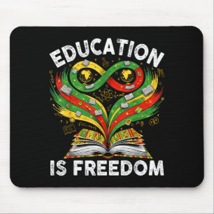 Black History Education Is Freedom Books Black His Mouse Mat