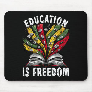 Black History Education Is Freedom Books Black His Mouse Mat
