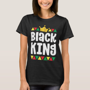Black History For Boys Kids Black King African Pri T-Shirt