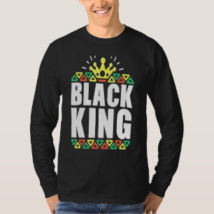 Black History For Men Boys Kids Black King African T-Shirt