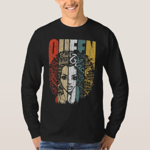 Black History  For Women Educated Strong Black Que T-Shirt