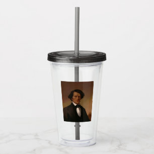 Black History: Fred Douglass Civil Rights 1845 Acrylic Tumbler
