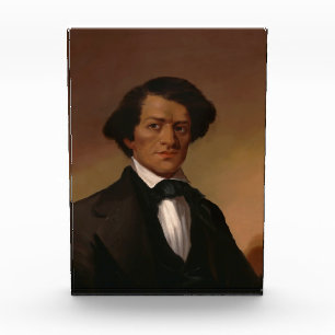 Black History: Fred Douglass Civil Rights 1845 Photo Block