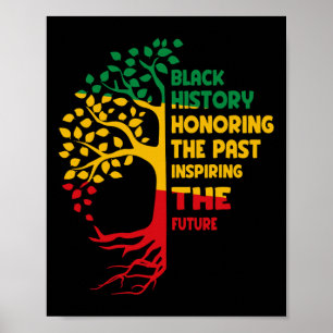 Black History Honoring The Past Inspiring The Futu Poster