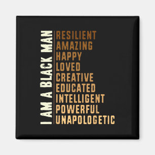 Black History Honouring Past Inspiring Future Men  Magnet