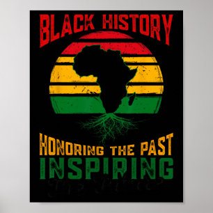 Black History Honouring Past Inspiring The Future  Poster