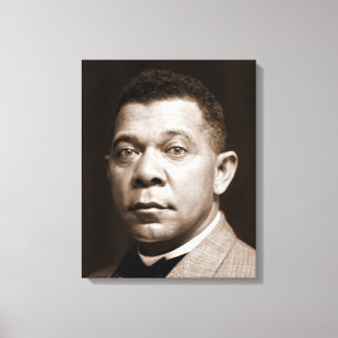 Black History Icon: Booker T Washington, Portrait Canvas Print