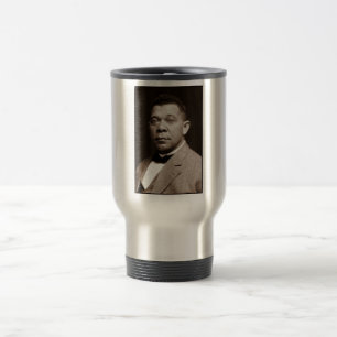 Black History Icon: Booker T Washington, Portrait Travel Mug