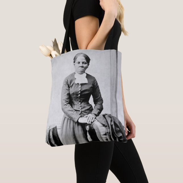 Black History Icons: Harriet Tubman, Civil Rights Tote Bag (Close Up)