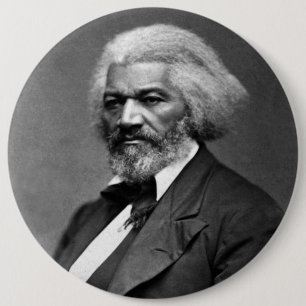 Black History Icons: Older Frederick Douglass 6 Cm Round Badge